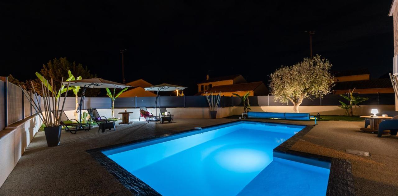 Villa Des Oliviers Sublime Villa Avec Piscine Chauffee Et Privee Et Baby Foot Bon-Encontre Экстерьер фото